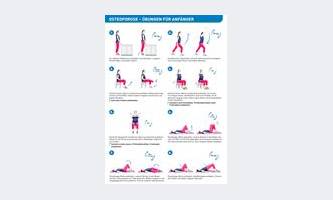 Broschürenvorschau Bewegungstipps: Übungen für Osteoporose-Patienten